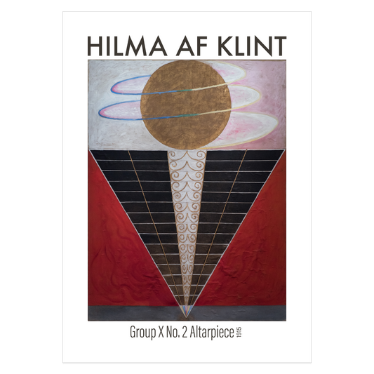 Kunstplakat med Hilma af Klint's "Group X No. 2 Altarpiece"