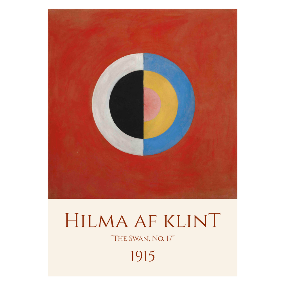 Kunstplakat Hilma af Klint "The Swan No. 17"