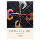 Kunstplakat med Hilma af Klints maleri "The Swan No. 7"