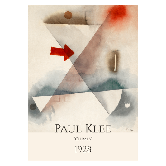 Kunstplakat med Paul Klee's "Chimes"