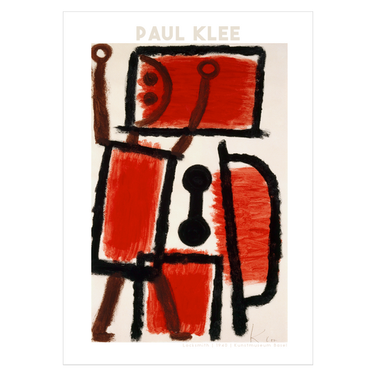 Kunstplakat med Paul Klees "Locksmith"