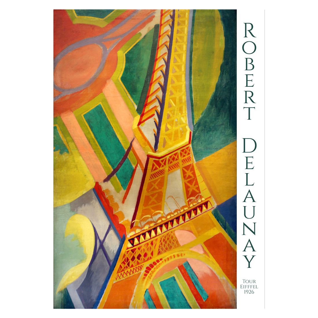 Kunstplakat med Robert Delaunay "Tour Eiffel" fra 1926