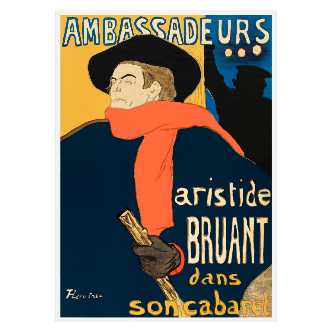 Kunstplakat med Toulouse Lautrec "Ambassadeurs"