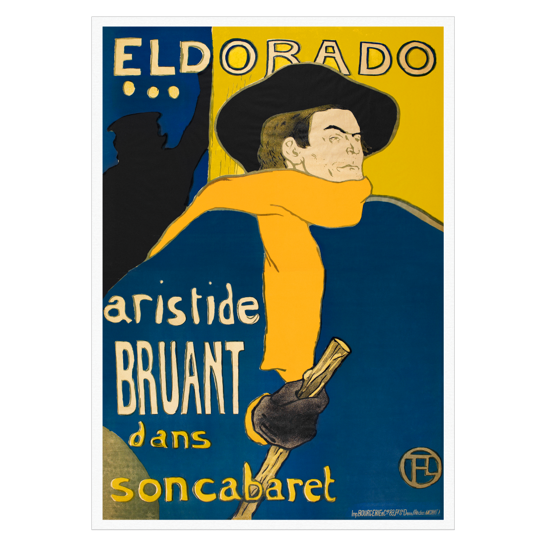 Kunstplakat med Toulouse Lautrec "Eldorado"