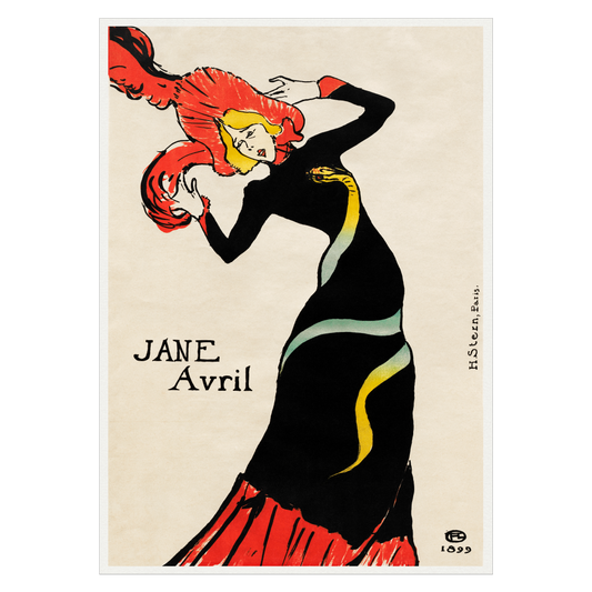 Kunstplakat med Toulouse Lautrec "Jane Avril"