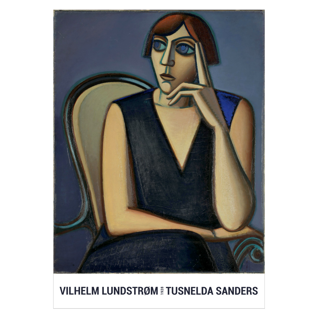 Kunstplakat med Vilhelm Lundstrøms "Tusnelda Sanders"