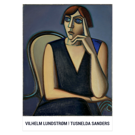 Kunstplakat med Vilhelm Lundstrøms "Tusnelda Sanders"