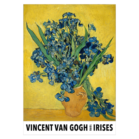 Kunstplakat med Vincent van Gogh "Irises"
