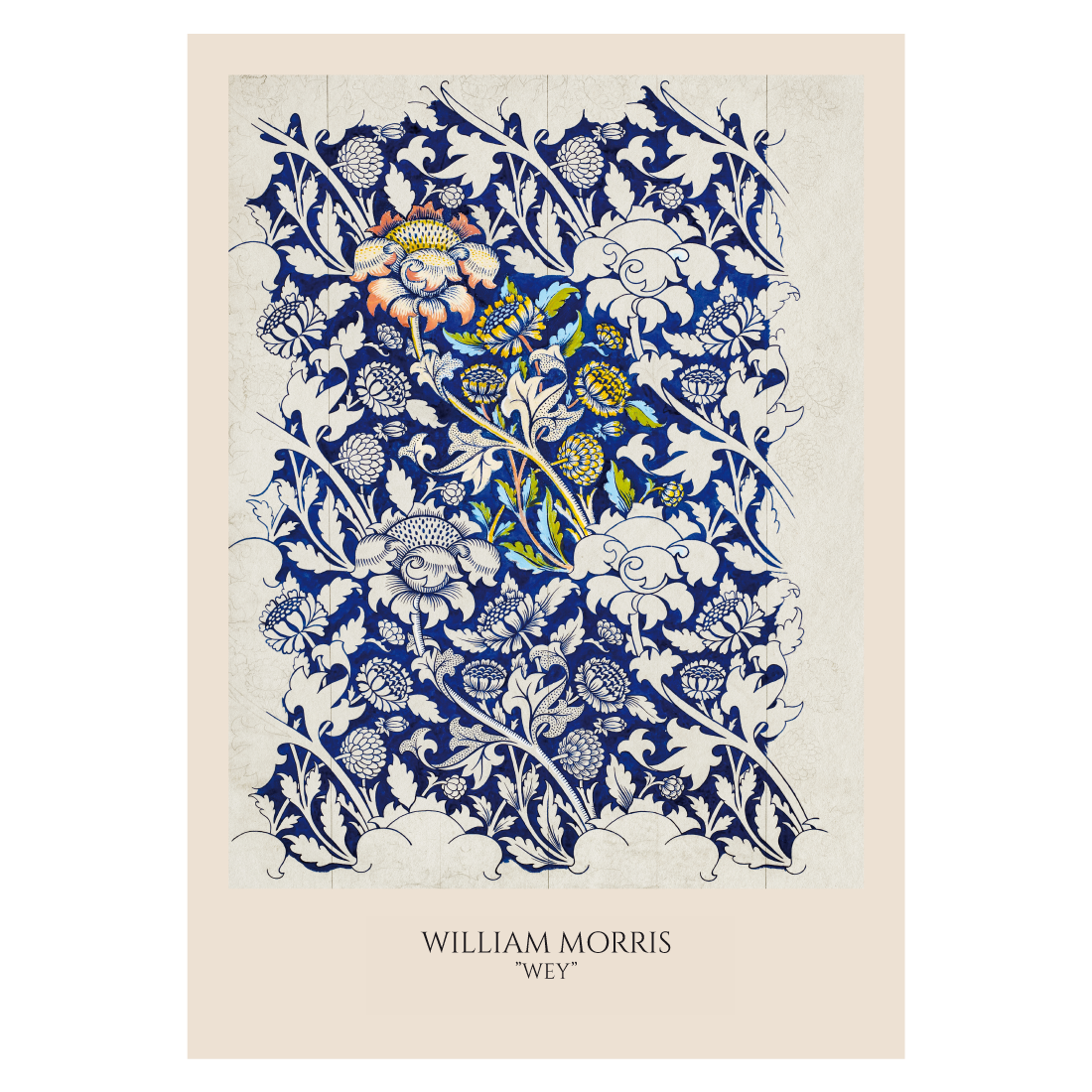 Kunstplakat med William Morris' "Wey"