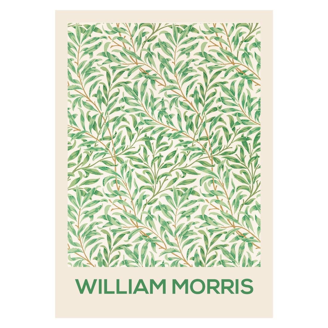 kunstplakat med William Morris Willow Bough