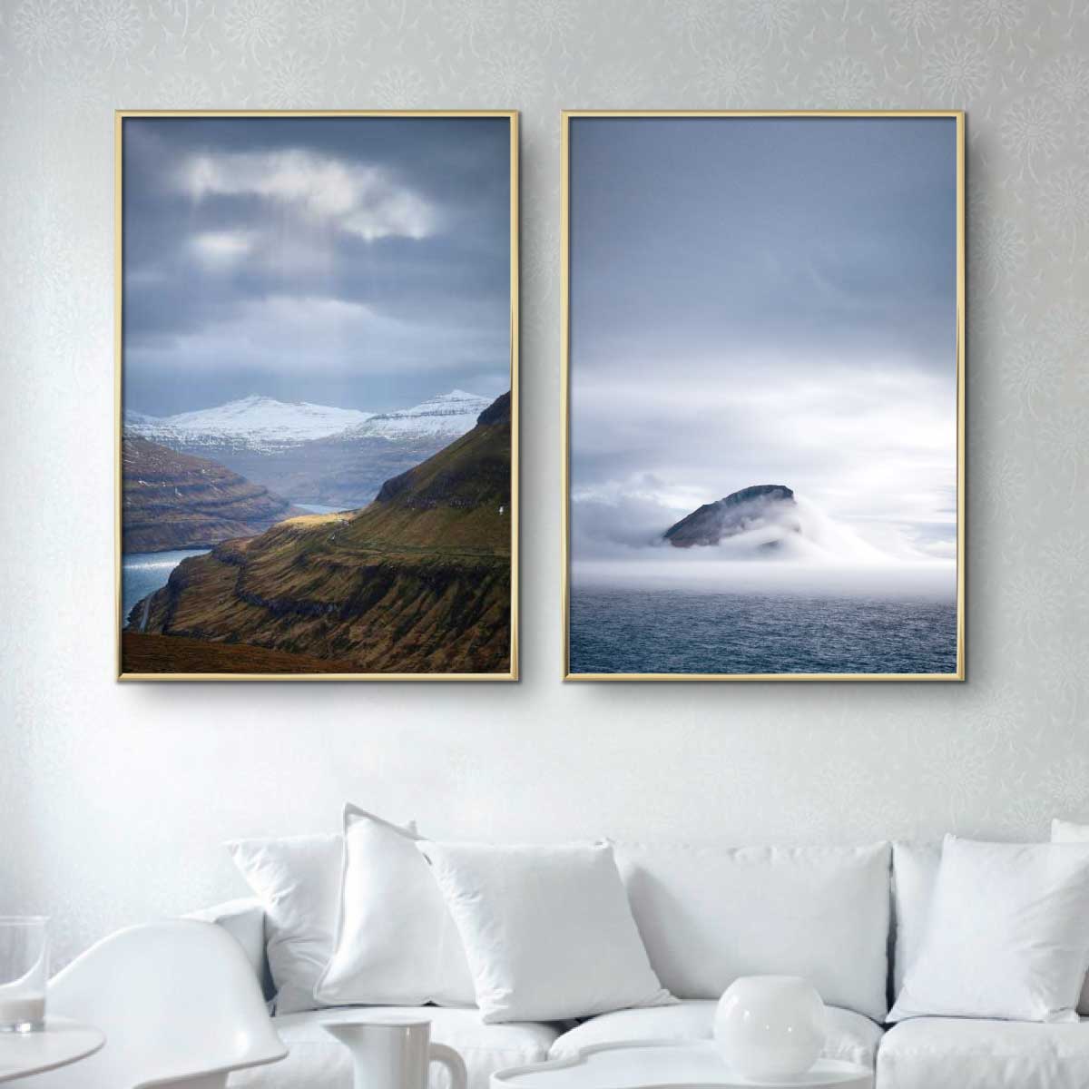 To naturplakater fra Færøerne
