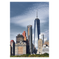 New York plakat med skyskraberne Downtown Manhattan