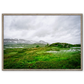 norge plakat med overskyet telemark landskab