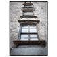 new york plakat med gamle vinduer i et pakhus