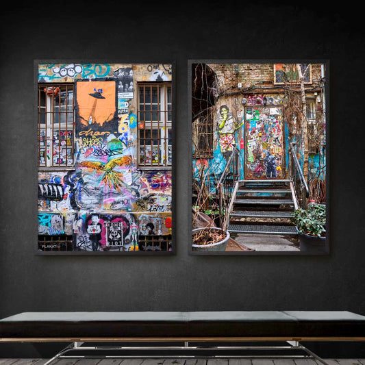 poster set with graffiti from Berlin