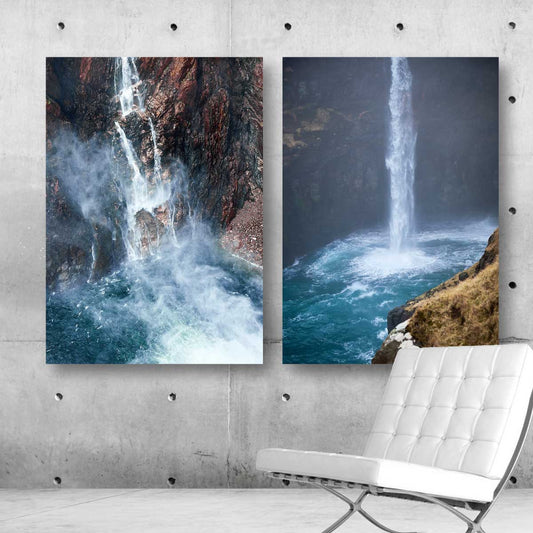 2 Posters med vackra vattenfall