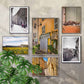 billedvæg med 6 typiske fotoplakater fra provence